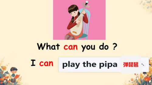 Unit 4 What can you do? Part A Let's learn 课件（22张P