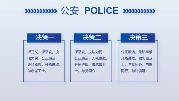 蓝色大气公安警察案件汇报动态PPT模板