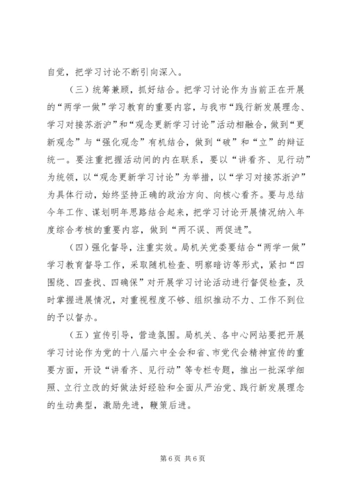 人社局局党员干部“讲看齐、见行动”学习讨论实施方案.docx