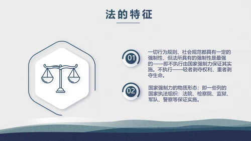 蓝色大荷花法律律法廉洁教育动态PPT