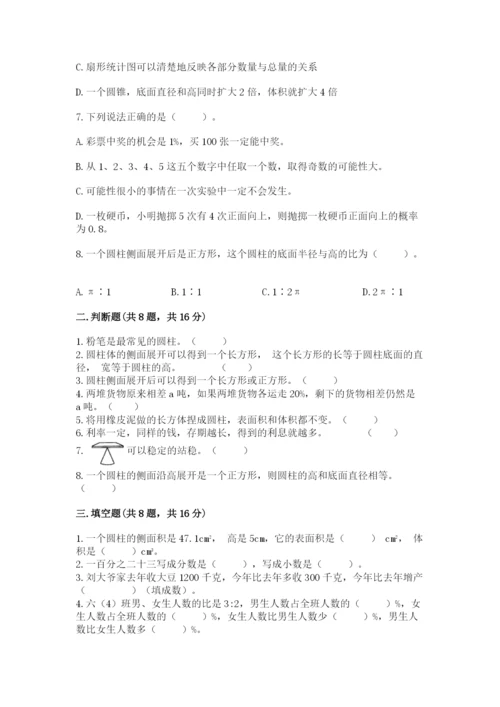 苏教版六年级下册数学期中测试卷精品（突破训练）.docx