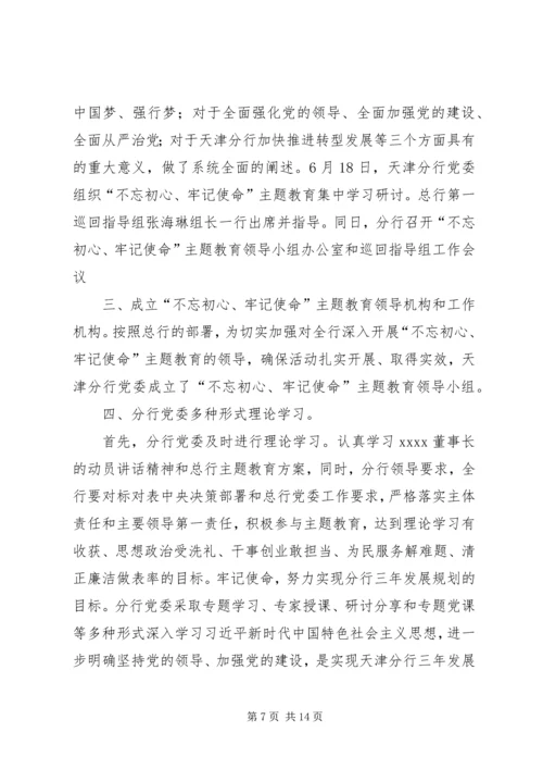 关于开展“不忘初心、牢记使命”主题教育个别访谈材料.docx