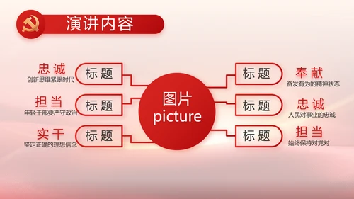 红色党建政府工作汇报动态PPT