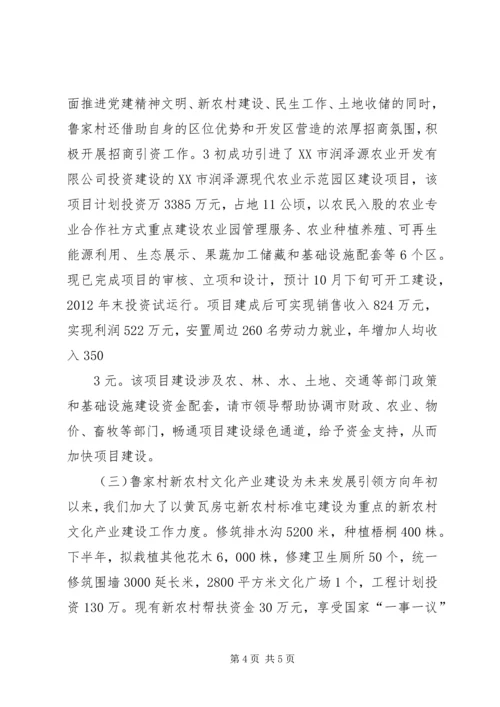 向吴兰市长汇报材料(110710定).docx