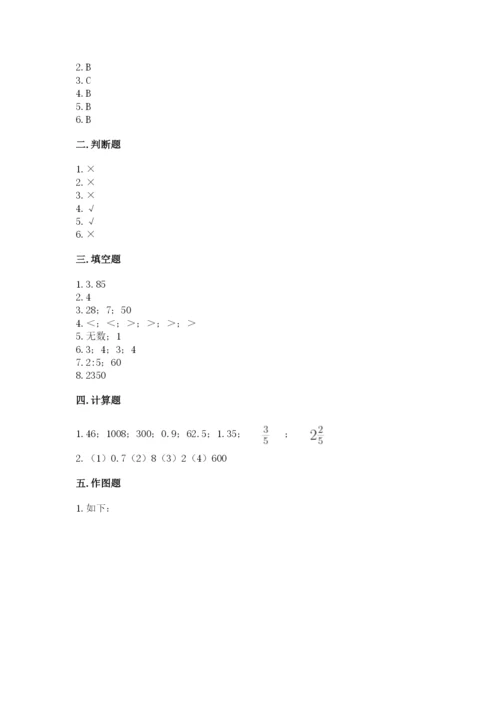 小学六年级下册数学期末测试卷及答案（夺冠系列）.docx