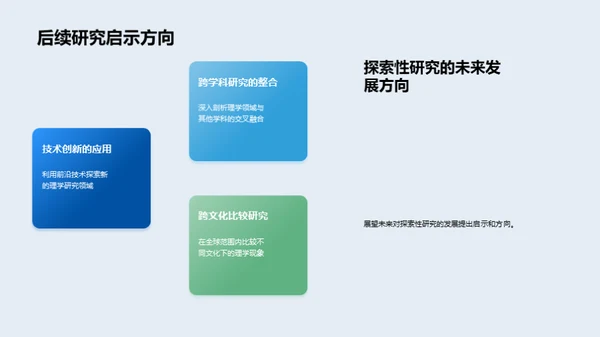 理学研究方法与展望