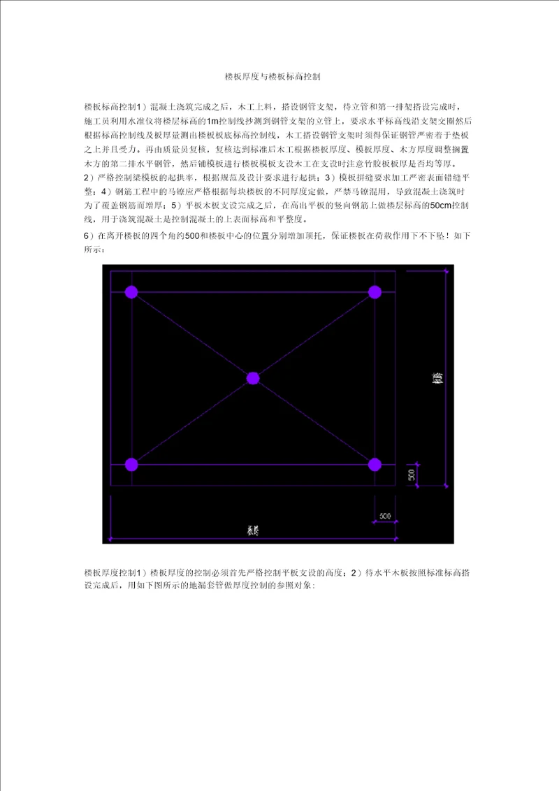 楼板厚度与层高控制方法