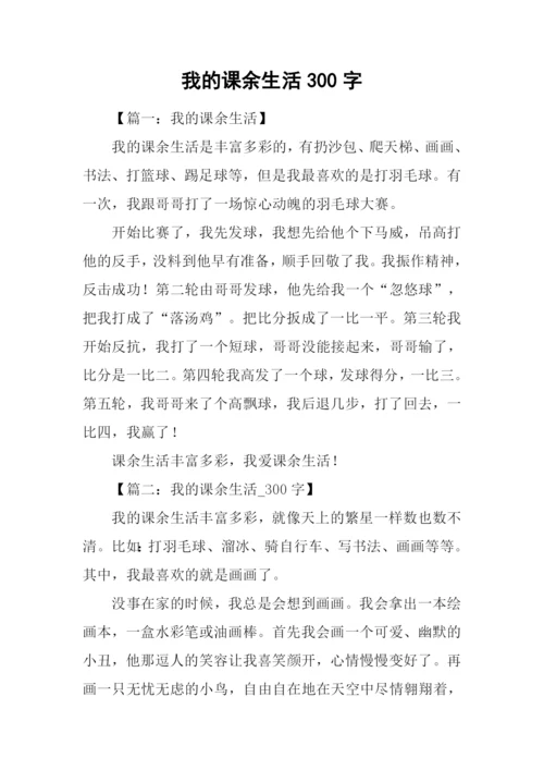 我的课余生活300字.docx