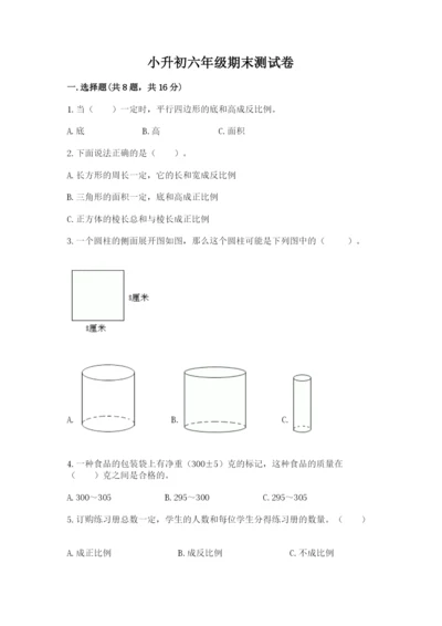 小升初六年级期末测试卷（b卷）.docx