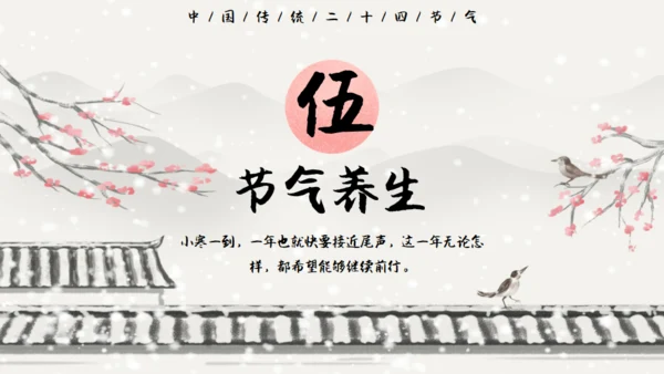 小寒冬天通用PPT模板