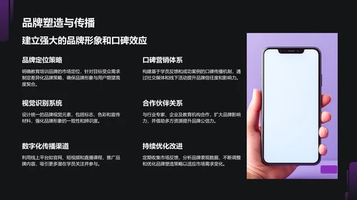 紫色商务风教育培训行业商业计划书PPT模板
