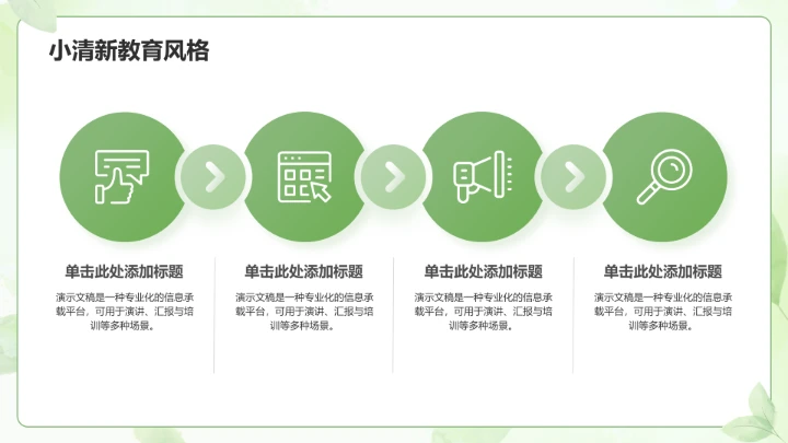绿色小清新教育培训PPT