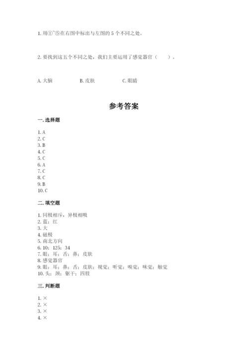 教科版二年级下册科学期末测试卷附参考答案【考试直接用】.docx