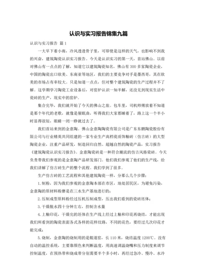 认识与实习报告锦集九篇.docx