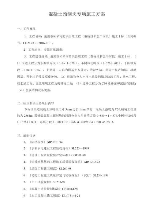 混凝土预制块体专项施工方案.docx