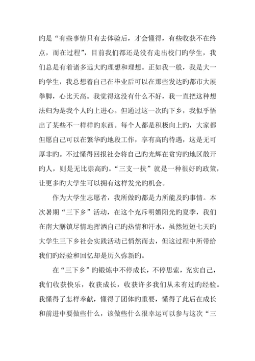 年大学生三下乡社会实践调查报告.docx