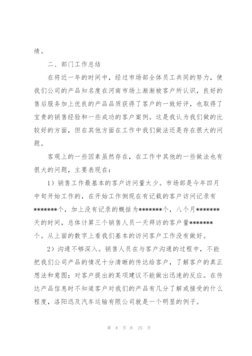 销售代表个人工作总结10篇.docx