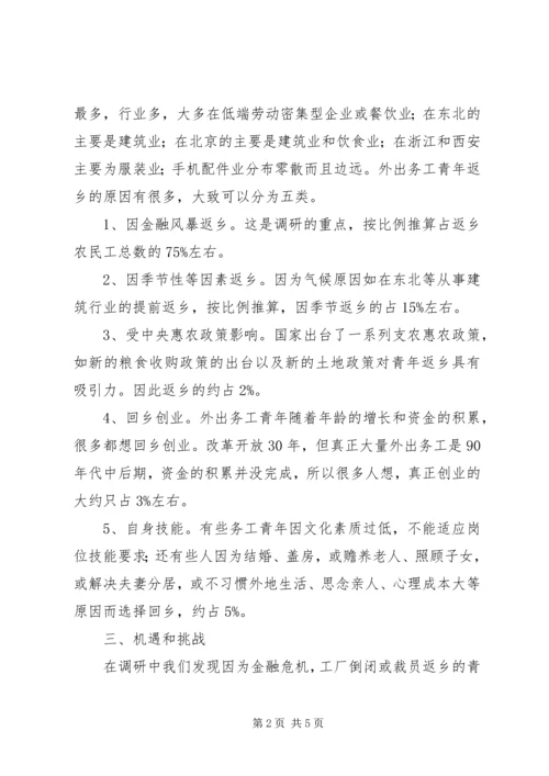 外出务工返乡青年情况调研报告 (8).docx