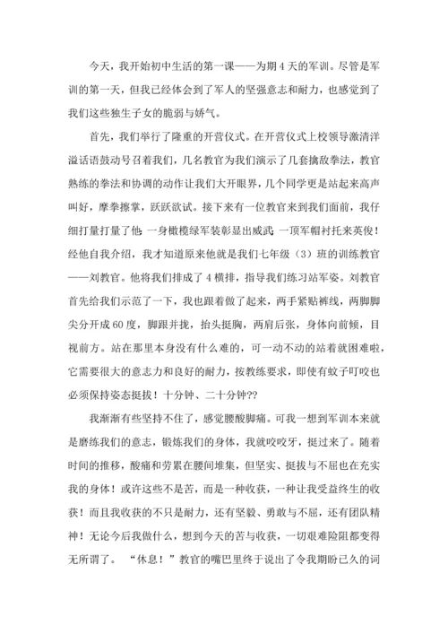 初中新生军训心得体会13篇.docx