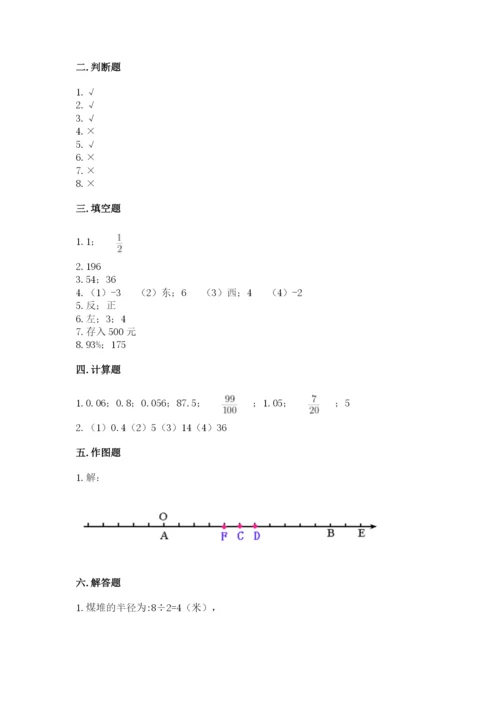 六年级下册数学期末测试卷（黄金题型）word版.docx