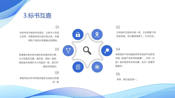 蓝色简约商务投标流程培训PPT模板行业培训