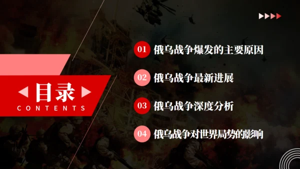 俄鸟战争深度分析通用PPT模板
