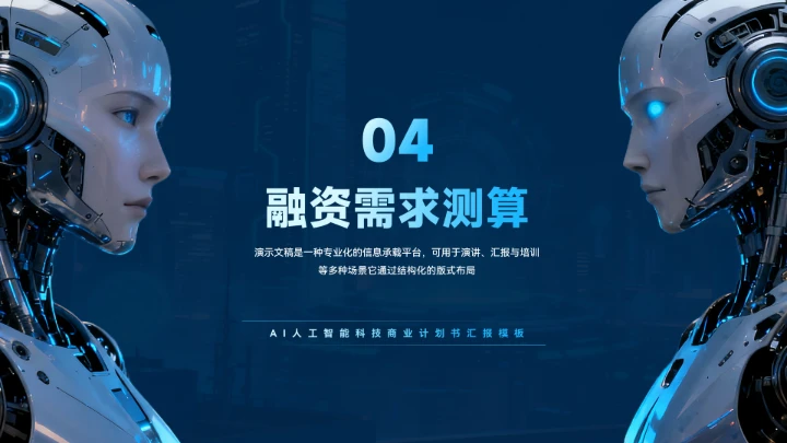 AI人工智能商业计划书PPT