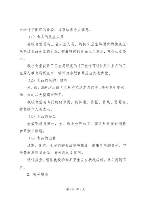 小学安全专项整治工作报告.docx