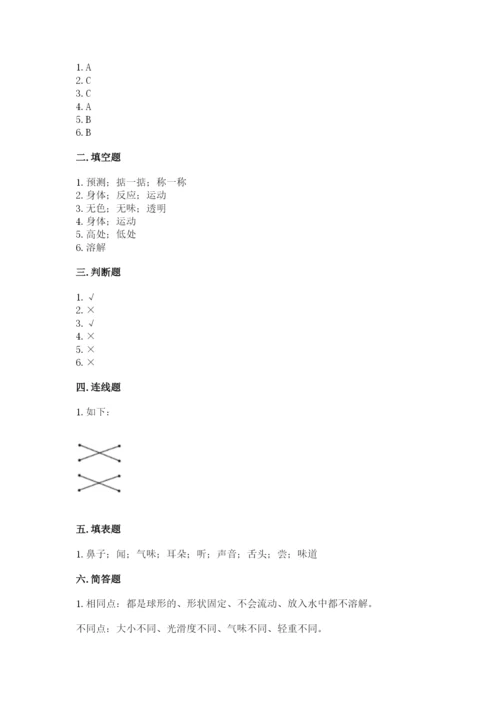 教科版一年级下册科学期末测试卷及参考答案【轻巧夺冠】.docx
