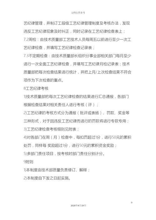 工艺纪律管理规定.docx