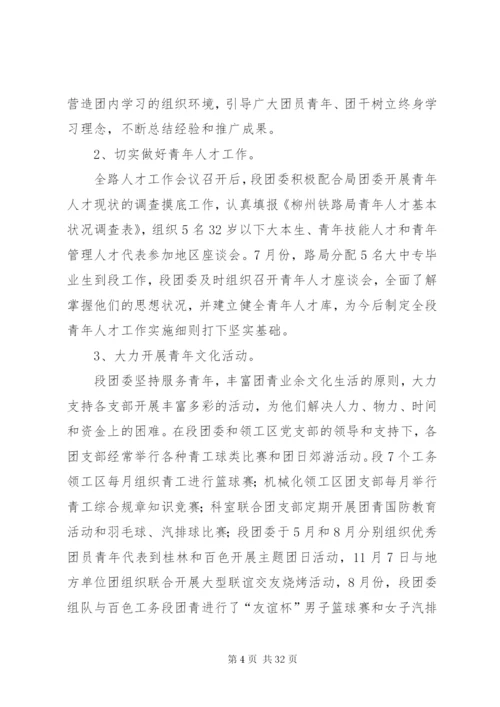 团委年度工作总结模板4篇.docx