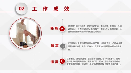 红色商务微粒体企业岗位竞聘个人介绍PPT模板