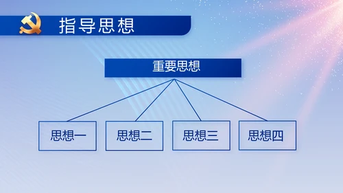 蓝色大气党建党支部工作专题PPT党课