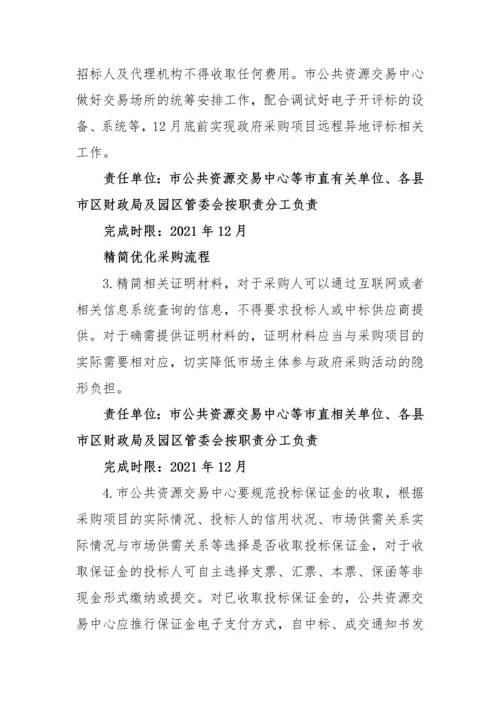 【实施方案】政府采购优化营商环境实施方案.docx