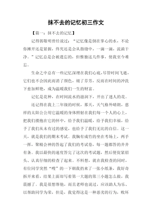 抹不去的记忆初三作文.docx
