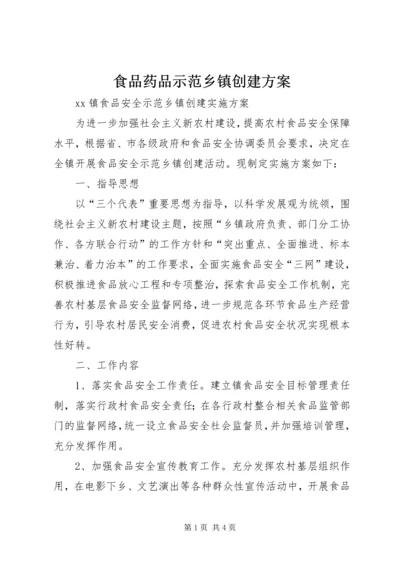食品药品示范乡镇创建方案 (5).docx