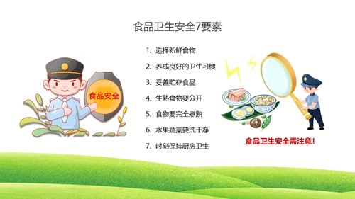 全国食品安全宣传周《食品卫生法》宣传周菜篮子通用PPT模板