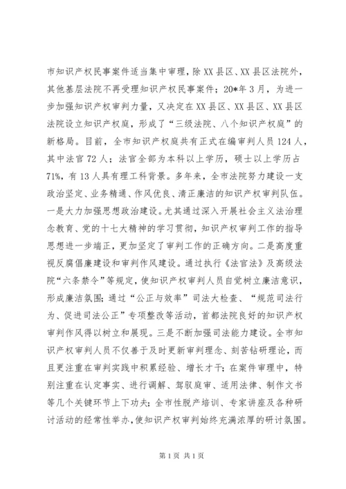 知识产权审判工作报告.docx