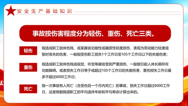 大气全国安全生产月安全知识教育宣传PPT