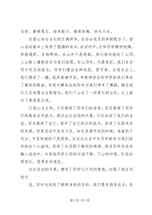 公司登山活动工作总结.docx
