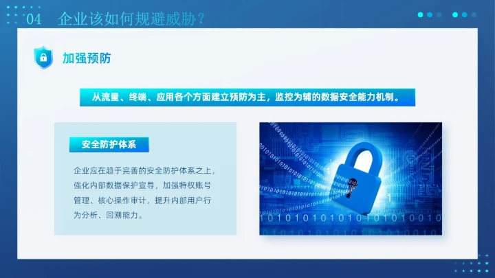 蓝色创意科技互联网商业计划书企业网络安全教育宣传PPT模板国家网络安全宣传周网络安全宣传周