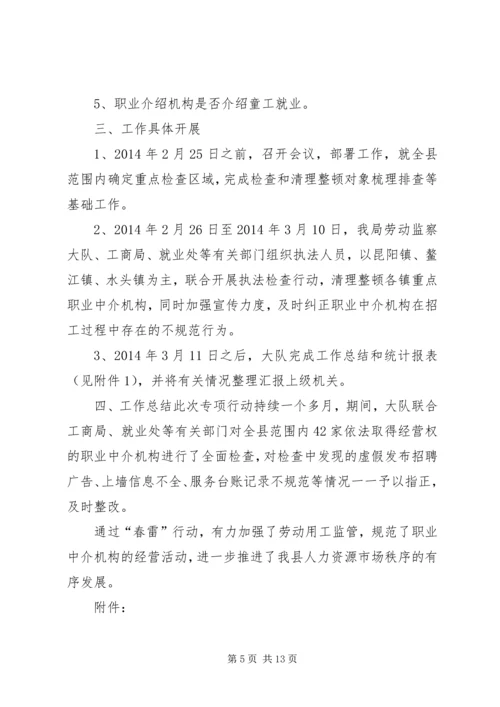 人力资源市场秩序整顿经验交流.docx