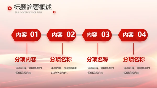 红色会议背景工作总结汇报动态PPT模板
