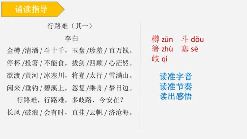 14 诗词三首《行路难（其一）》课件