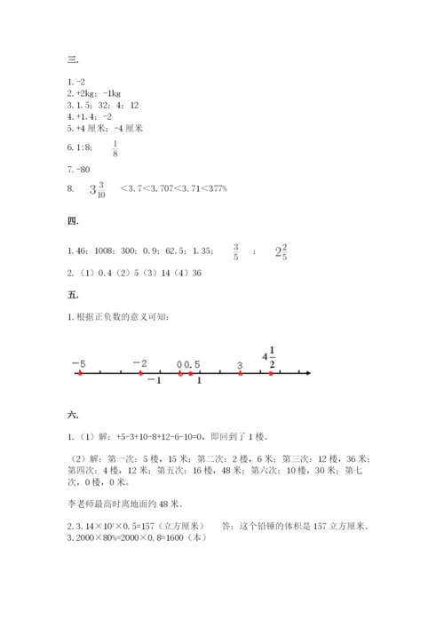 四川省【小升初】2023年小升初数学试卷及答案（网校专用）.docx