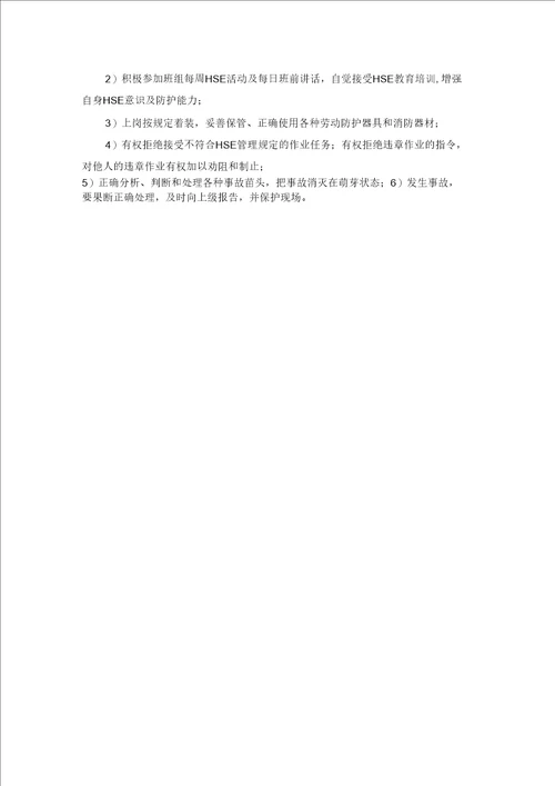HSE组织机构及职责