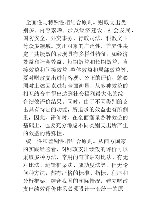 浅谈政府财政支出绩效评价.docx