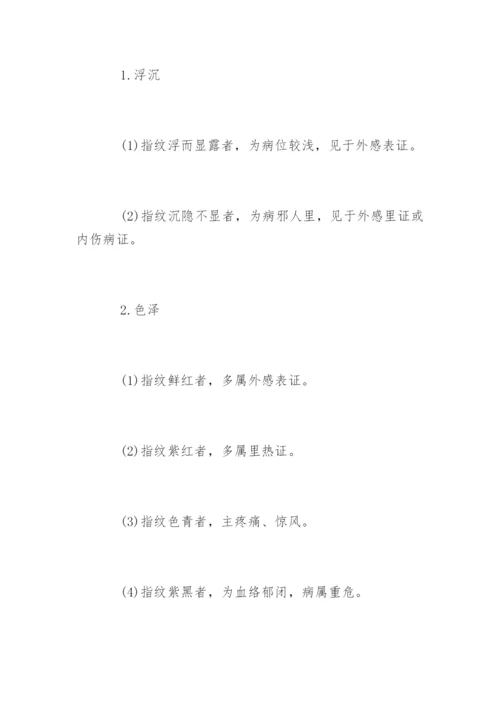 中医执业医师考试诊断学知识点总结.docx