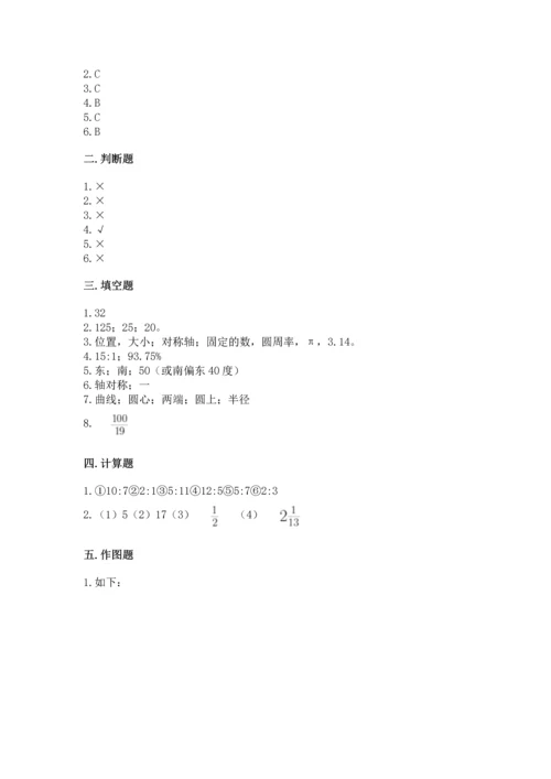 人教版六年级上册数学期末测试卷带答案下载.docx
