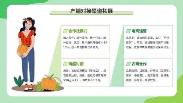 绿色创意卡通风现代农业种植技术PPT模板